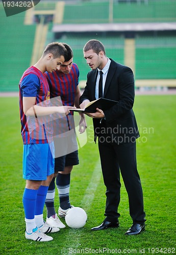 Image of professional sport manager and coach