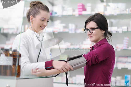 Image of Checking blood pressure and heart rate