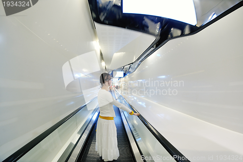 Image of happy woman shopping