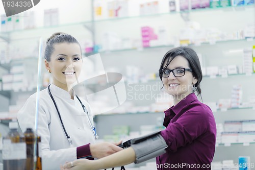 Image of Checking blood pressure and heart rate