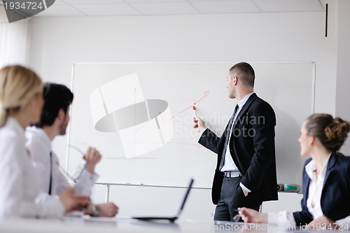 Image of business people in a meeting at office