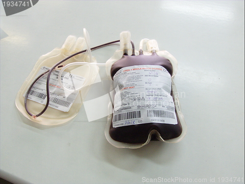 Image of blood donate bag