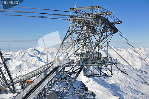 Image of people group on snow at winter season