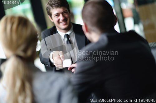 Image of business people in a meeting at office