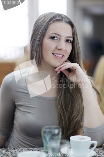 Image of portrait of a beautiful young woman