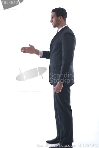 Image of business man giving you a hand shake