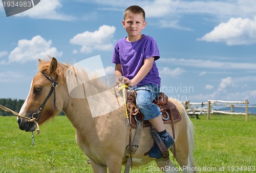 Image of child ride pony