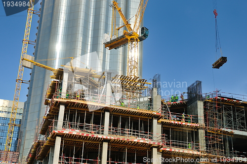 Image of Construction site with crane