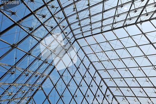 Image of Metal roof top structure with glass construction