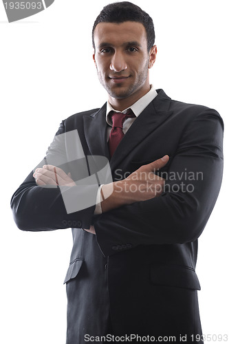 Image of business man isolated over white background