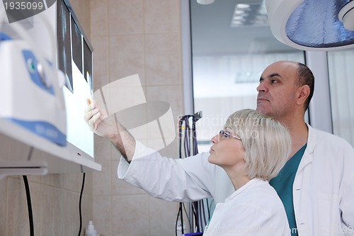 Image of veterinarian and assistant in a small animal clinic