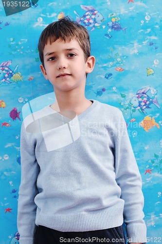 Image of portrait of child at home