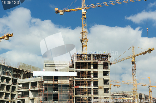 Image of Construction site with crane