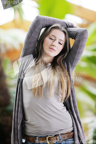 Image of portrait of a beautiful young woman