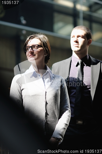 Image of business woman and business man