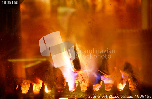 Image of fireplace flame background