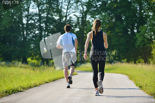 Image of couple jogging