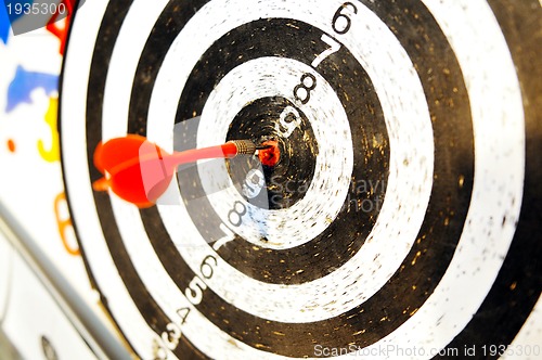 Image of dart target business concept