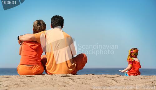 Image of Family on the beach