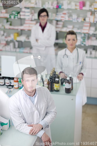 Image of pharmacy drugstore people team