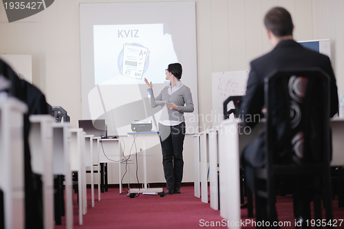 Image of business people group on seminar