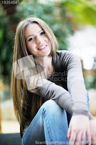 Image of portrait of a beautiful young woman