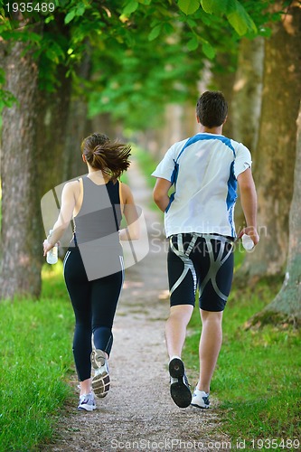 Image of couple jogging