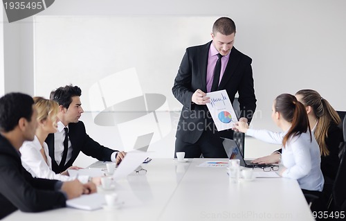 Image of business people group on meeting