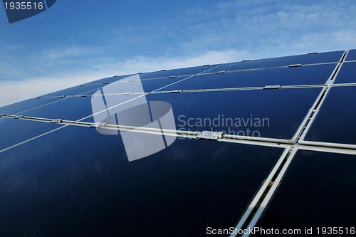 Image of solar panel renewable energy field