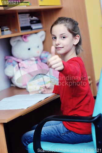 Image of girl doing homework