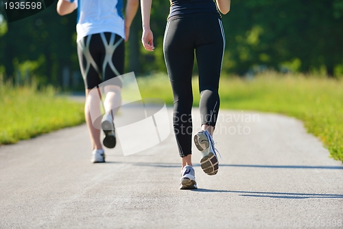 Image of couple jogging