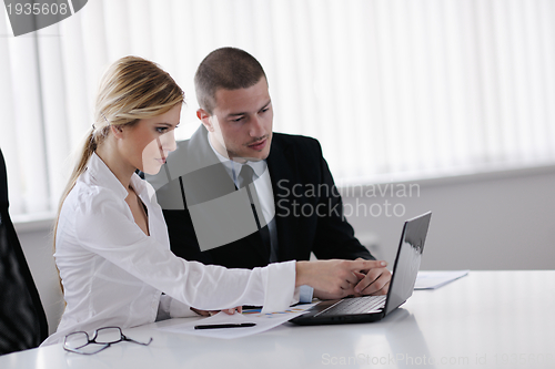 Image of business people in a meeting at office