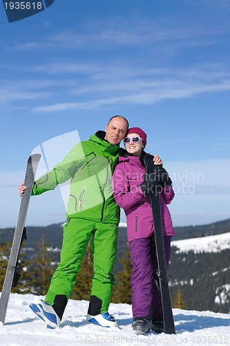 Image of couple winter ski