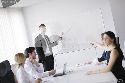 Image of business people in a meeting at office