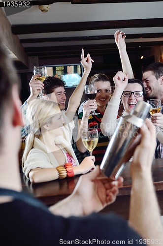 Image of Group of happy young people