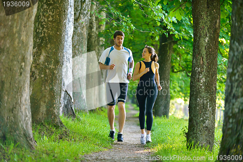 Image of couple jogging