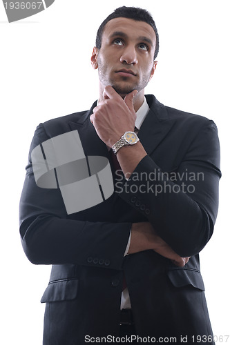 Image of business man isolated over white background