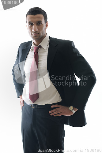 Image of business man isolated over white background