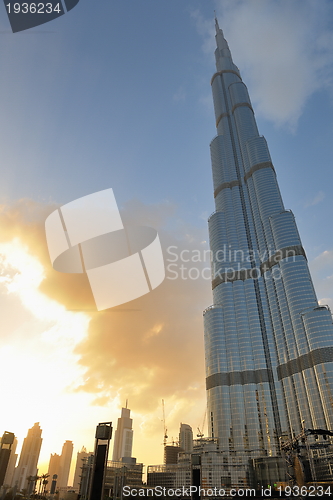 Image of dubai burj khalifa skyscraper