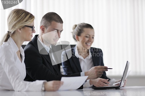 Image of business people in a meeting at office