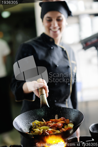 Image of chef preparing meal