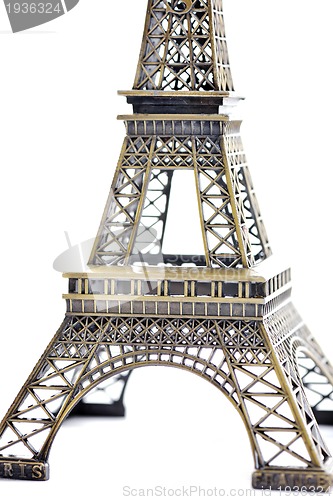 Image of paris eiffel tower model isolated