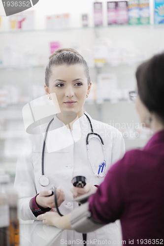 Image of Checking blood pressure and heart rate