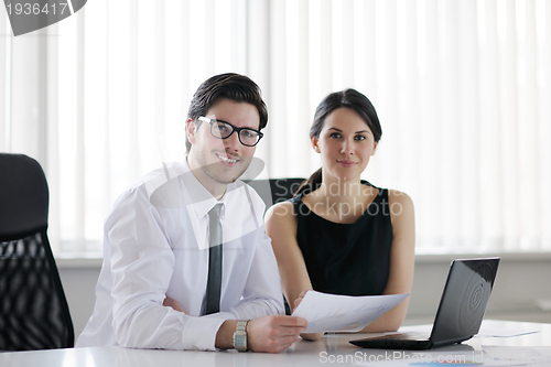 Image of business people in a meeting at office
