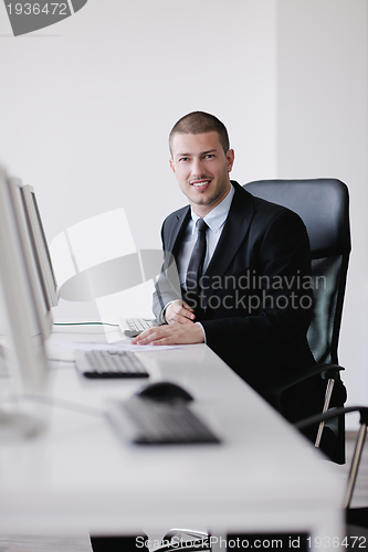 Image of business people group working in customer and helpdesk office