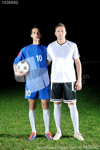 Image of soccer player portrait