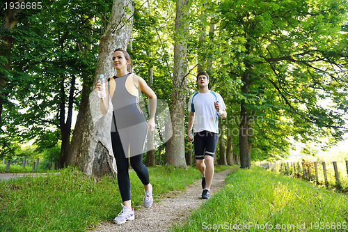 Image of couple jogging