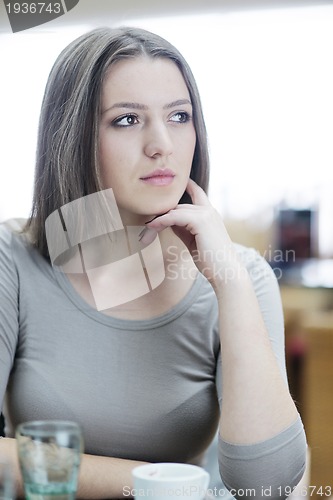 Image of portrait of a beautiful young woman