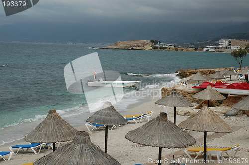 Image of Beach at Creta with sunbeds