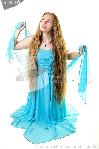 Image of Beautiful long haired girl 